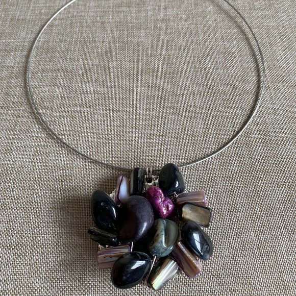 Circle Stone Necklace - Picture 1 of 4